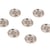 Lot de 3 boutons alliage 4 trous 10mm argent