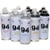 Lot de 12 sprays de peinture - MTN 94 - échelle de gris - 400ml