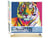Peinture par Numéro Figured'Art - Tigre Pop Art 2 - Kit de Loisir Créatif DIY Numéro d'Art Complet - 40x50cm toile roulée + châssis en bois à monter