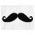 Tapis de souris Moustache sur papier froissé 27 x 19 cm
