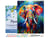 Peinture par Numéro Figured'Art avec Cadre - Éléphant Coloré Abstrait - Kit de Loisir Créatif DIY Numéro d'Art Complet - 40x50cm toile tendue sur châssis