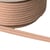 Double cordon 9mm beige/rose au mètre