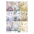 Feuille papier calque, papier velin scrapbooking Itd Collection FLEUR PAPILLON 236