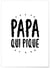 Affiche 'Papa qui pique' | A3 : 29,7x42cm