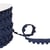 Bobine 25m élastique à pompons bleu marine 13mm