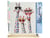 Peinture par Numéro Figured'Art - Famille Girafes Pop art - Kit de Loisir Créatif DIY Numéro d'Art Complet - 40x50cm toile roulée + châssis en bois à monter