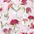 Lot de 4 serviettes en papier découpage collage 33 cm FLEUR OEILLET TULIPE F 506