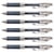 Lot de 6 Stylos roller à encre gel rétractable EnerGel Pure BL77 Pointe 0,7 mm bleu nuit
