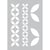 Graine Créative - Pochoir adhésif 29 x 20 cm Géométrie florale