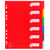 Intercalaires polypropylène opaque semi rigide 6 positions - A4 maxi - Couleurs assorties - x 25 - Exacompta