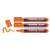 Lot de 3 marqueurs permanents EDDING 330 - Orange - Pointe ronde 1-5 mm