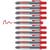Lot de 10 Marqueurs tableaux blancs rétractables EDDING - Rouge - Pointe ronde 1,5-3 mm