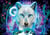 Puzzle 1000 pièces - Loup Arctique Fluo - Schmidt Spiele