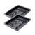 Ensemble de 2 Moules 12 mini pains ou brioches 36 x 27 cm Zenker Black Metallic