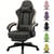 Chaise gaming ergonomique GTPLAYER Papillon brodé - PU - Noir/gris - 55x51x130 cm