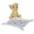 Doudou Simba le lion plat blanc et vert 15 x 15 cm - NICOTOY