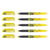 Lot de 5 surligneurs effaçables - PILOT - FriXion Light - Jaune - Pointe 3,6 mm