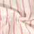 Tissu Double Gaze de Coton Teint en fil rayé rose sur fond Ecru