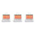 Lot de 3 tubes 12 ml - Peinture gouache PRIMO - Orange 250 - Fine