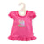 Chemise de nuit rose fee 28/35 cm - heless - habit poupon (h39)