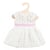 Robe de ceremonie blanche 28/35 cm - heless - habit poupon (40)