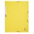 Chemise 3 rabats à élastiques carte lustrée 400g/m2 - A4 - Jaune citron - x 25 - Exacompta