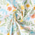 Tissu Coton imprimé Paloma palombes multicolores sur fond Blanc