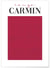Affiche Rouge Carmin | A3 : 29,7x42cm
