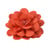 Broche fleur 8,5cm orange