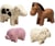 Figurines - 4 animaux de la ferme - Plan Toys