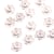 Lot de 3 boutons 2 trous fleur 13mm Blanc