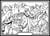 Tableau velours a colorier Balade en montagne Sericolor