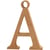 Lettre, Å, H : 8 cm, ép. 1,5 cm, 1 pièce