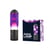 Lampe à lave I-TOTAL - Magma & Glitter - Métal - Liquide violet/cire blanche - 11,2 x H40 cm