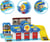 Playset QG - Garage mini véhicules - 1 véhicule inclus - Des 3 ans