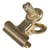 Clip en métal avec vis, or, 2,2x2,2cm, 3 pièces