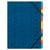 Trieur agrafé avec élastiques 12 compartiments - Bleu - x 8 - Exacompta