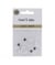 Oeil MOBILE OVALE Noir/blanc peluches 10x7mm en lot de 10 - 3bCom Blanc