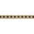 Bobine 25m galon marron Pois Marron en lin 11mm