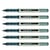 Lot de 6 rollers encre liquide UNI-BALL EYE UB157 pointe moyenne 0,7 mm noir