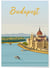 Affiche ville Budapest | A3 : 29,7x42cm