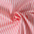 Tissu Coton imprimé  rayé Lisalou sur fond Rose saumon - Au mètre