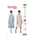 Patron Burda 5948 - Robe taille haute et encolure ronde du 36 au 46 (FR) taille n°FR 36-46