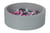 Piscine à balles Aire de jeu + 150 balles perle, transparent, rose clair, gris - Velinda