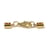 Fermoir pour bijou , 4mm ø, or, assemblé av. carabinier, 1 pce
