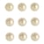 Demi-perles en plastique, autocollants, 2 mm, 160 pces, crème