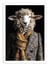Affiche 50 x 70 cm -  Sheep Wild Suits - Philippe Hugonnard