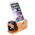 Avizar Socle de Chargement pour Apple Watch et iPhone 2 en 1 en Bambou Jaune