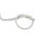 Bobine 25m cordon tresse métallisé blanc/or 6mm