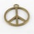 MégaCréa - Breloque en métal Grand peace and Love Bronze (10 pièces)